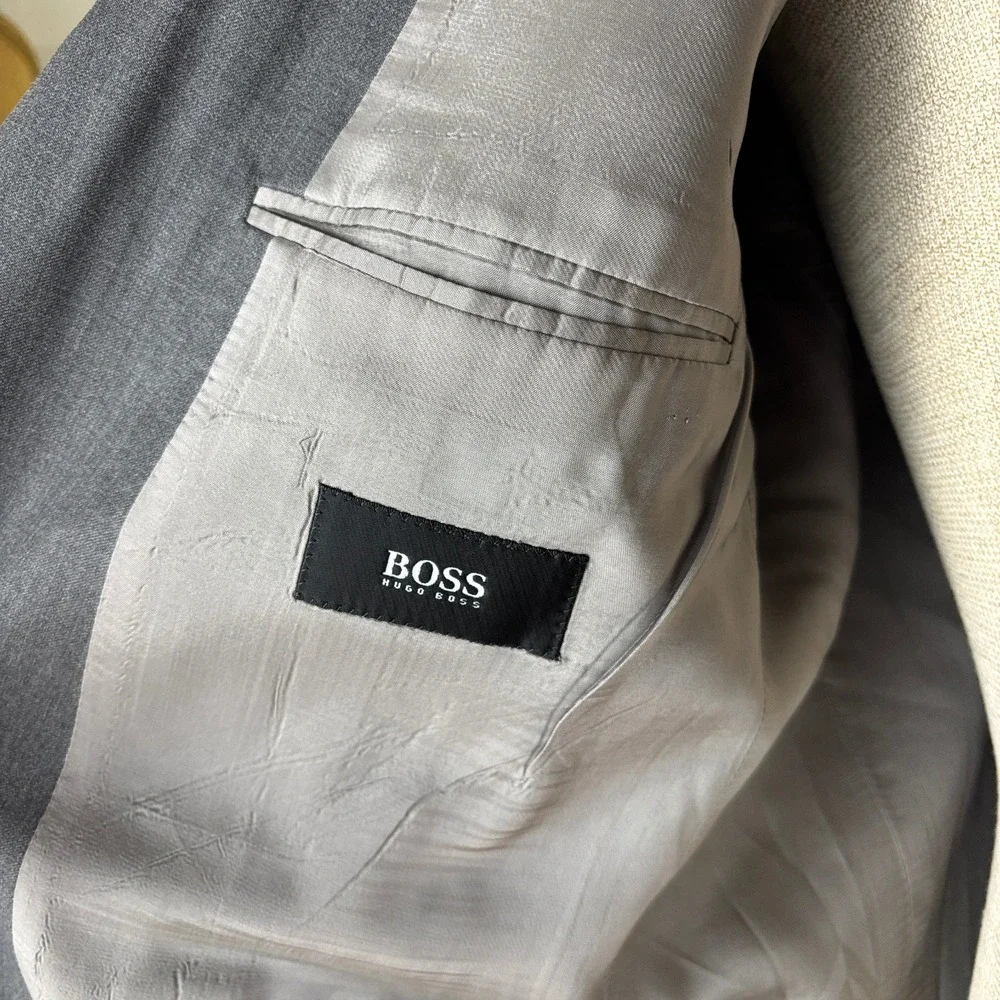 Hugo Boss Rosselini Movie Blazer Sport Coat‎ Pure Wool 3 Button Sz 40R VTG USA